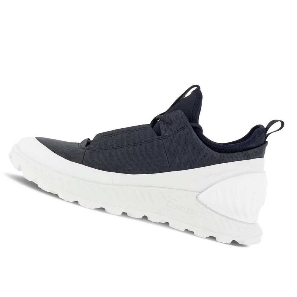 Men's Ecco Exostrike Low Sneakers Black / White | Canada 618LIS